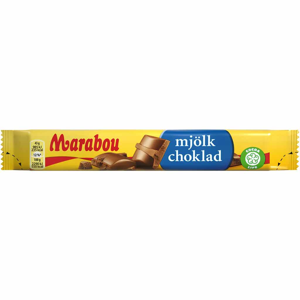 Marabou Riegel Milchschokolade 43g MHD:23.12.23