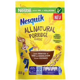 Nestle Nesquik All Natural Porridge Apfel 315g MHD:30.12.22