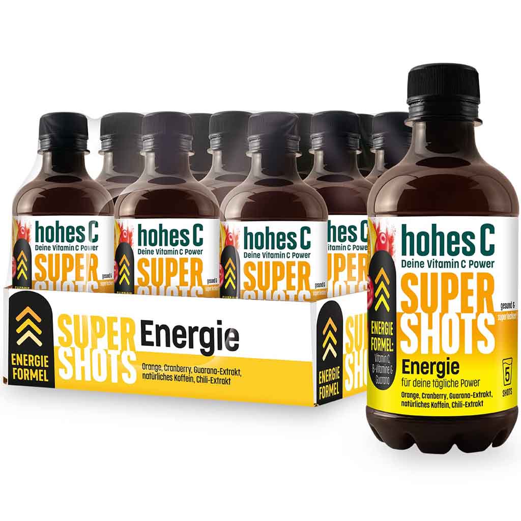 12x Hohes C SuperShots Energie PET á 0,33L=3,96L MHD:3.12.23