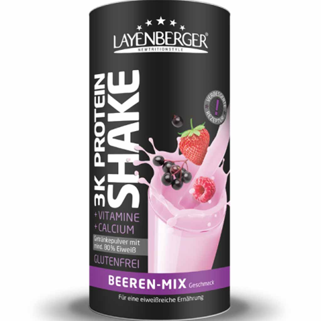 Layenberger 3K Protein Shake Beeren-Mix Pulver 360g MHD:30.4.26