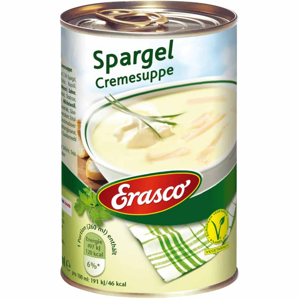 Erasco Suppen Spargel Cremesuppe 390ml MHD:30.12.27