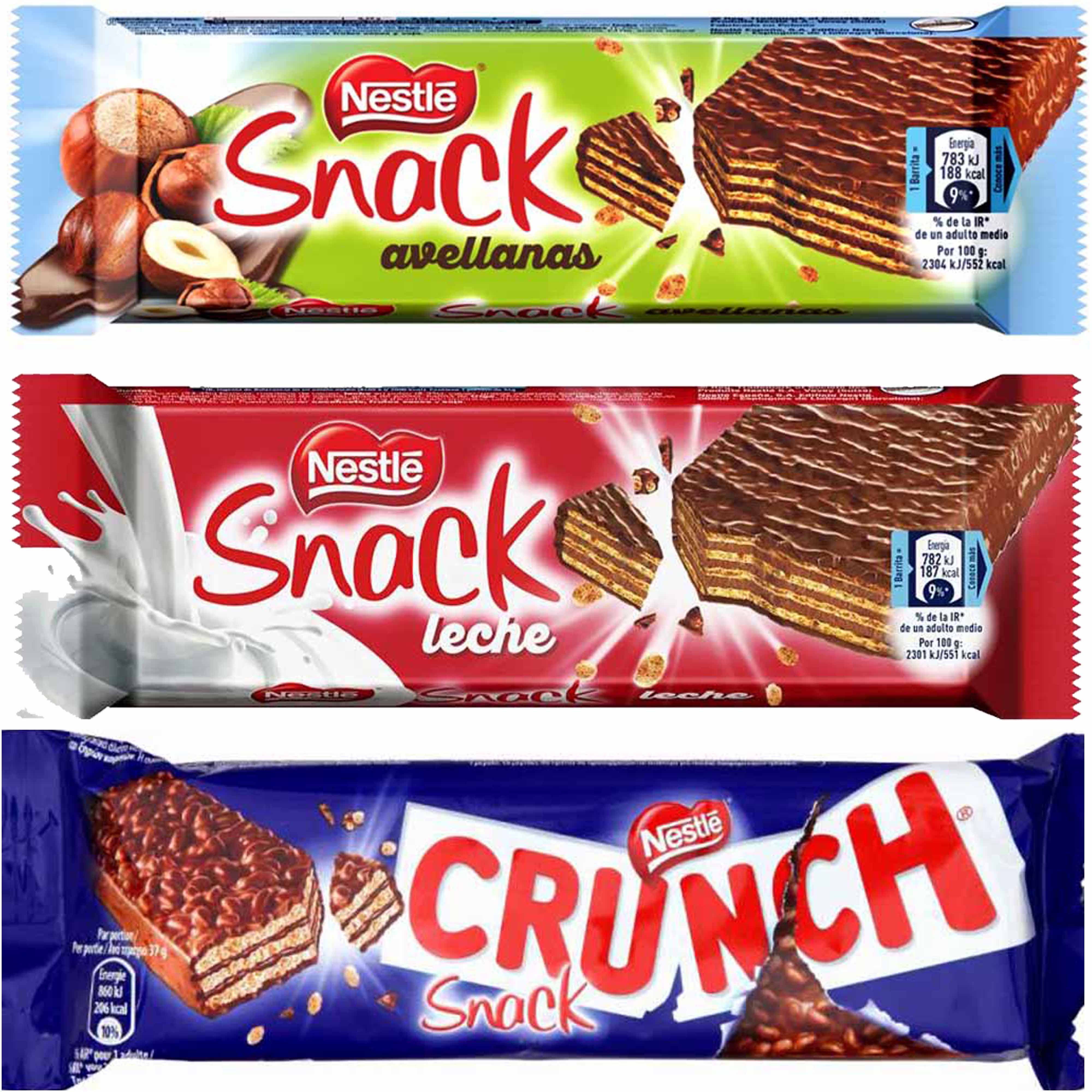 105x Nestle Snack Waffelriegel in 3 Sorten 3540g MHD:20.2.21