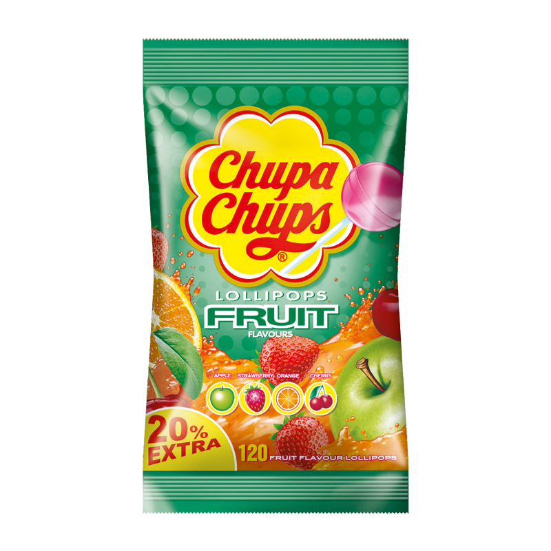 Chupa Chups Frucht Lutscher 120er Beutel MHD:30.6.26