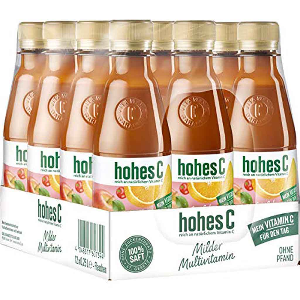 12x Hohes C Multivitamin á 250ml=3L MHD:2.2.23