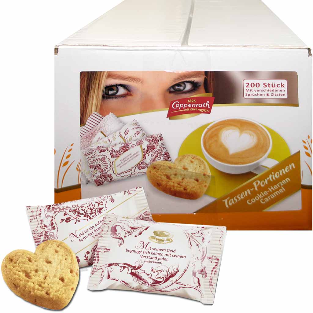 Coppenrath Cookie-Herzen Caramel 200er 1000g MHD:12.2.25