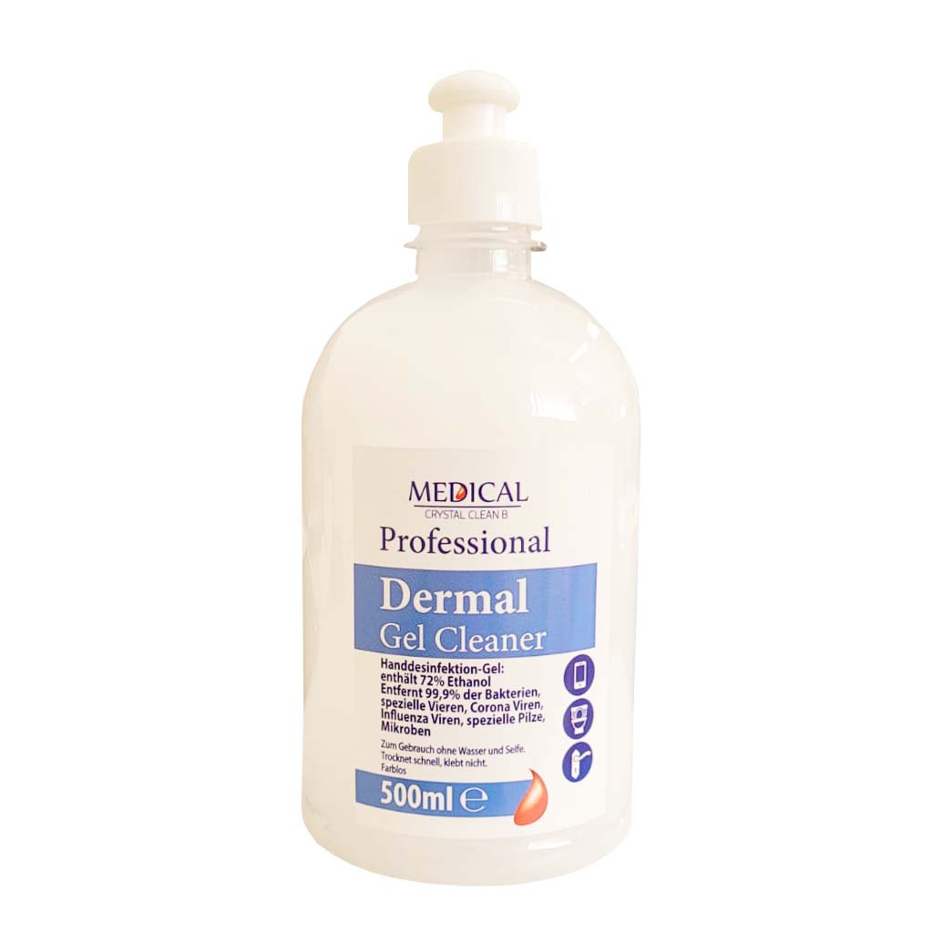 Hand Desinfektion-Gel 500 ml von Medical Crystal Clean B MHD:28.4.23