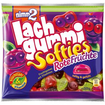 Storck Nimm2 Lachgummi Softies Rote Früchte 225g MHD:30.4.25