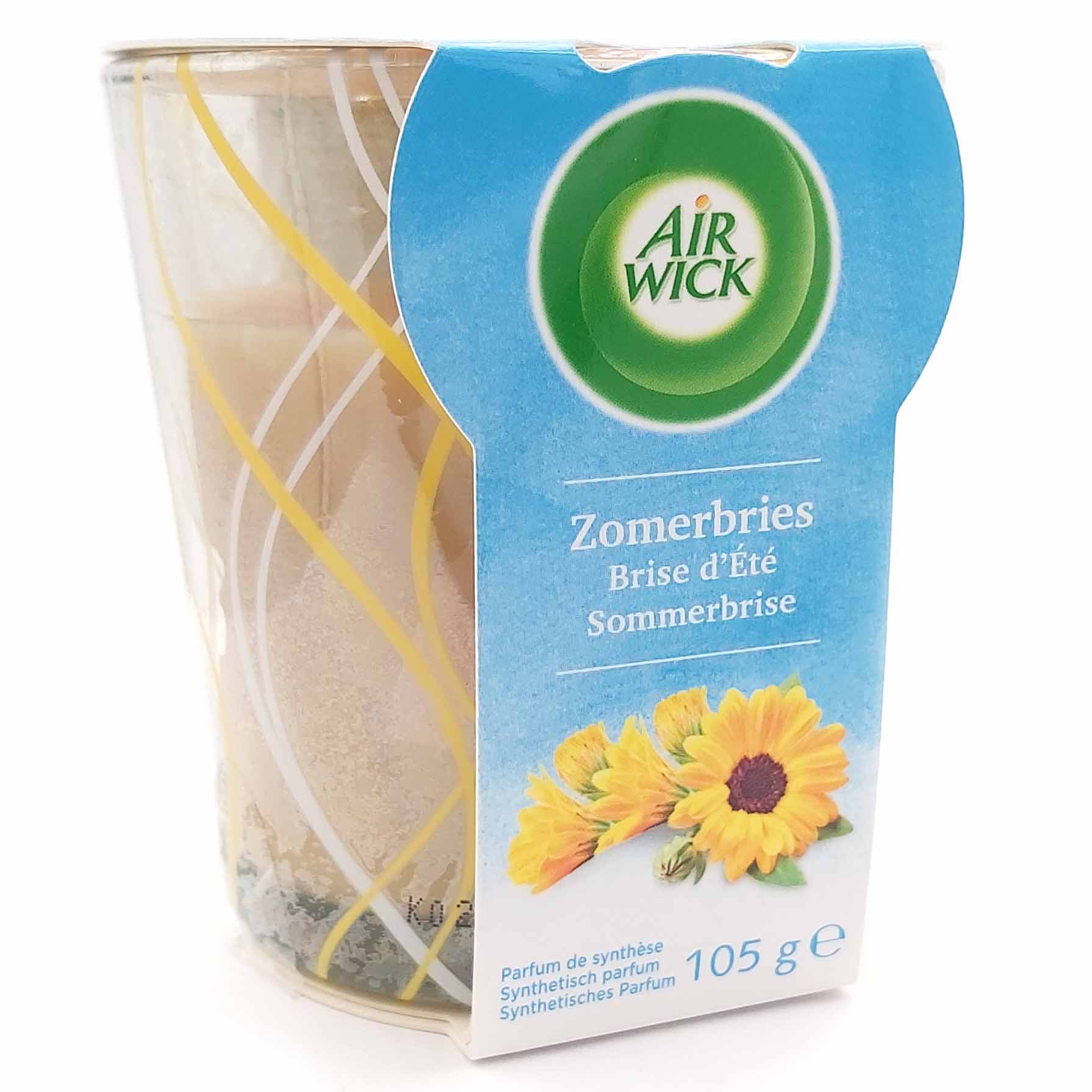 6x Air Wick Duftkerze Sommerbriese 6x105g  Duftet wie ein Sommertag