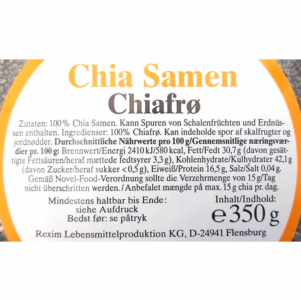 Rexim  Chia Samen 350g, 4009211012440
