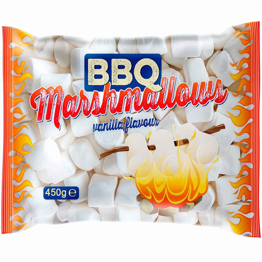 BBQ Marshmallows Vanilla Flavour 450g MHD:30.6.22
