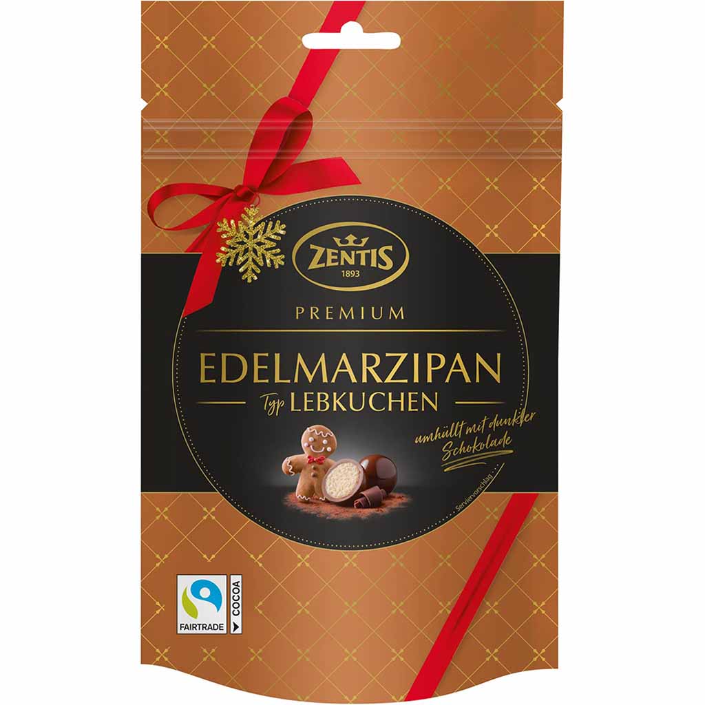Zentis Edelmarzipan Kugeln Lebkuchen Geschmack 90g MHD:30.4.23