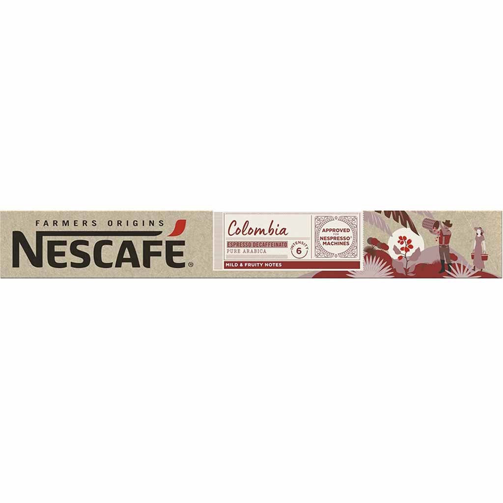 Nescafe Farmers Origins Nespresso Colombia Espresso Decaffeinato 10er 53g MHD:6.3.24