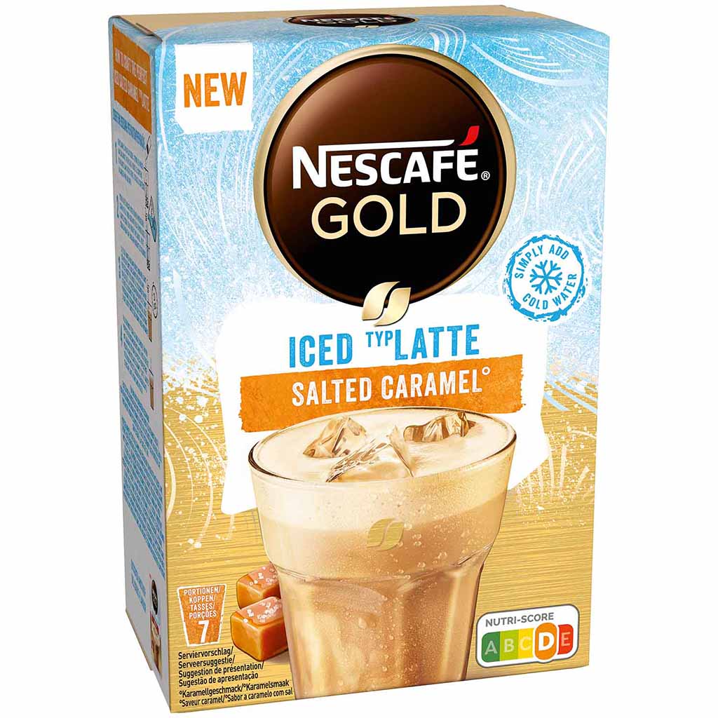 Nescafe Gold Iced Latte Salted Caramel 7x14,5g=101,5g MHD:30.3.23