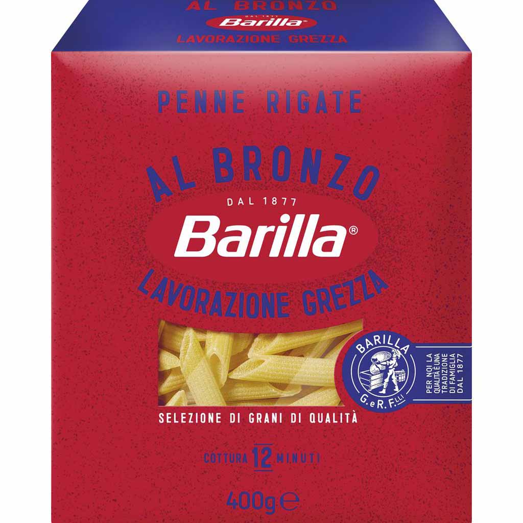 Barilla Nudeln al Bronzo Penne Rigate 400g MHD:1.1.26