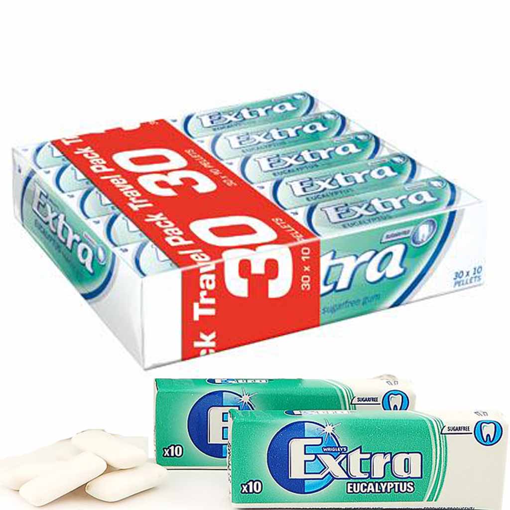 Wrigleys Extra Eucalyptus Kaugummi Dragees 30x14g=420g MHD:16.6.21