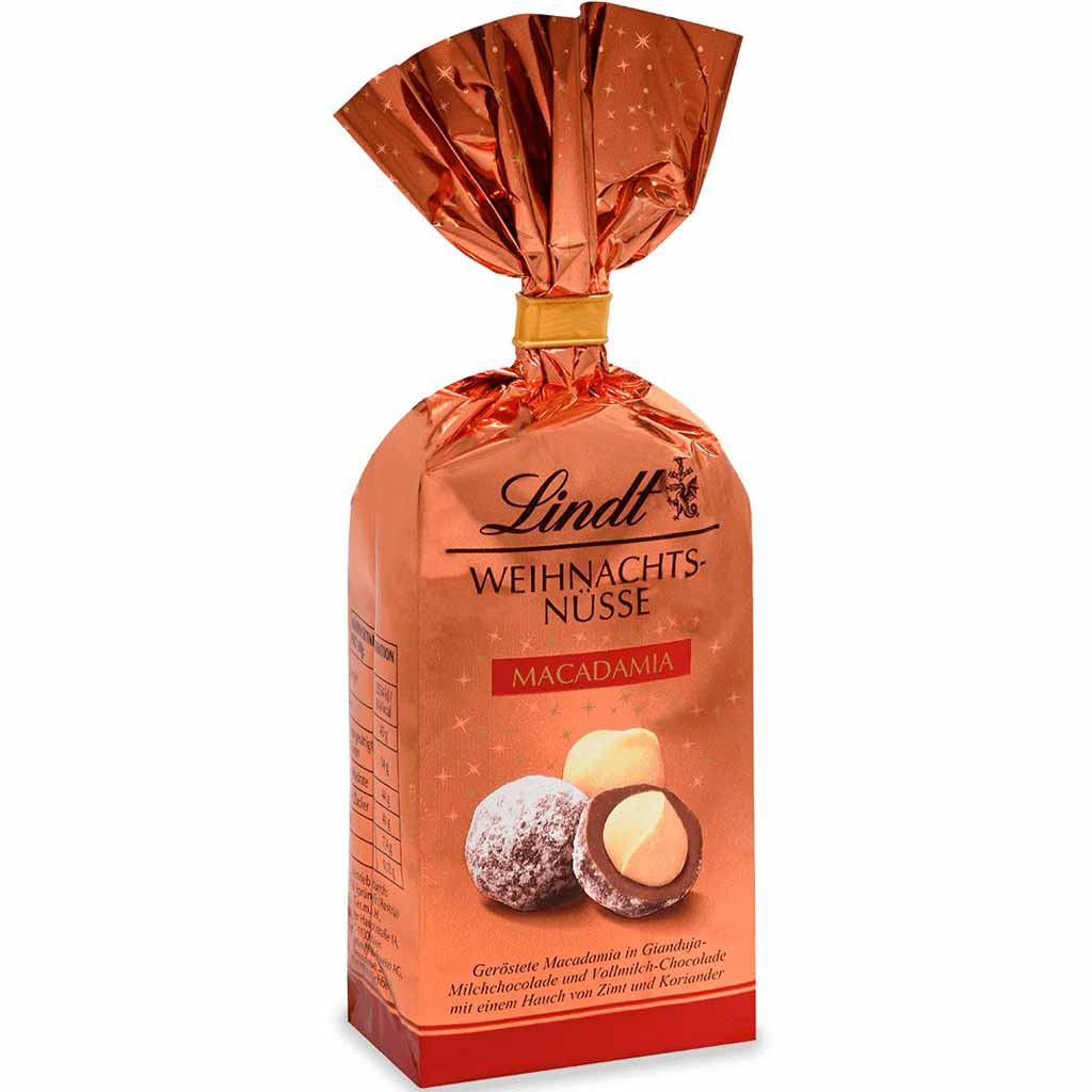 Lindt Weihnachts-Nüsse Macadamia 100g MHD:30.3.25