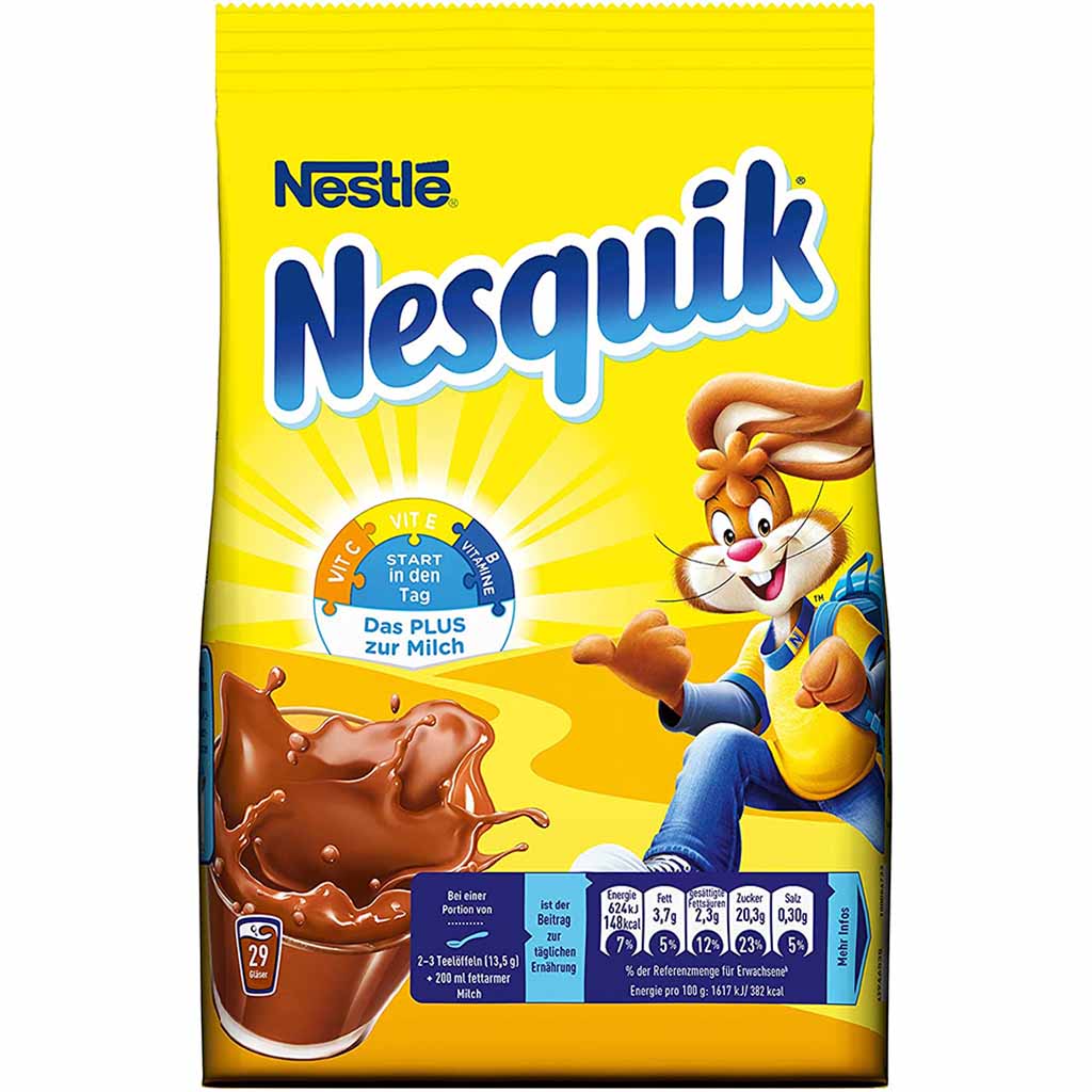 Nestle Nesquik Kakaohaltiges Getränkepulver 400g MHD:30.5.25