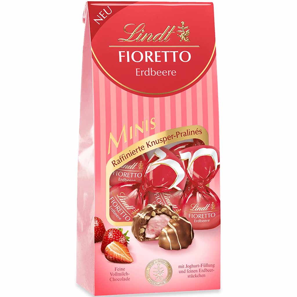 Lindt Fioretto Minis Erdbeere 115g MHD:30.12.24