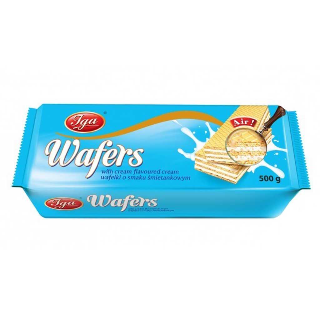 4x Iga Waffeln mit Sahne Creme á 500g=2kg MHD:29.7.20