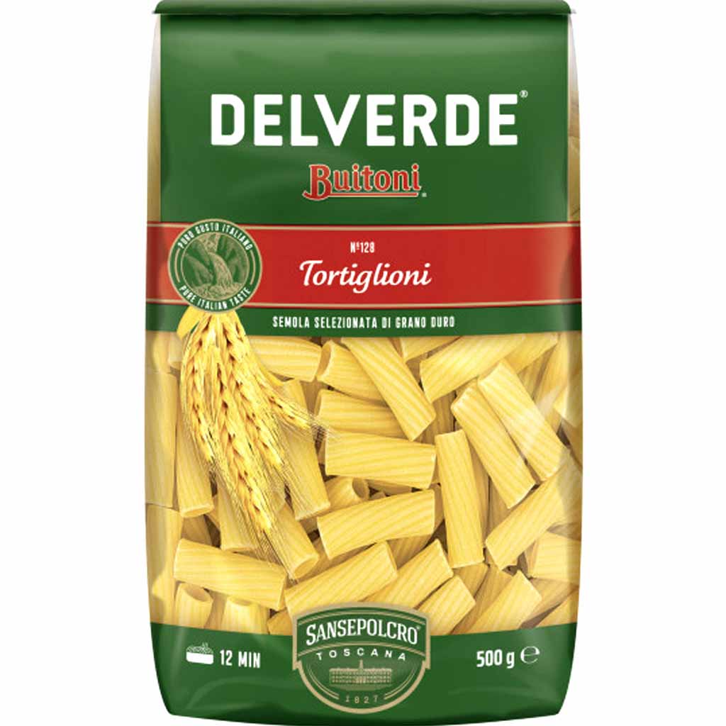 Delverde Buitoni Nudeln Tortiglioni 500g MHD:30.7.27