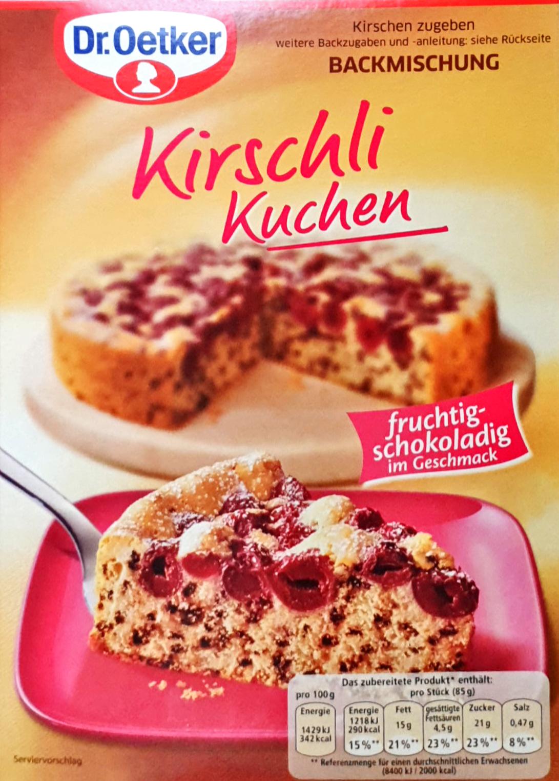 Dr.Oetker Kirschli Kuchen 435g MHD:30.7.24
