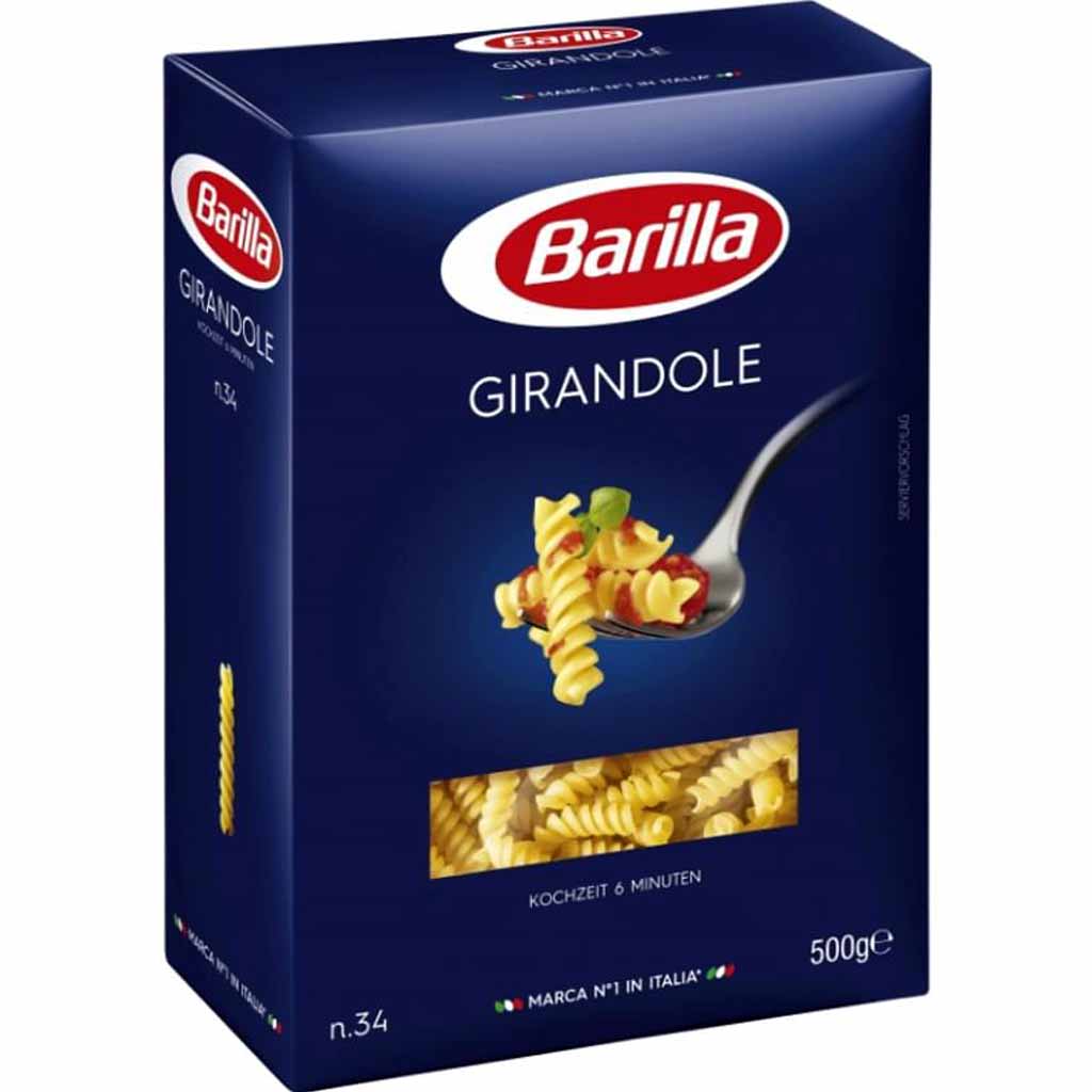 Barilla Nudeln Girandole 500g MHD:1.1.27