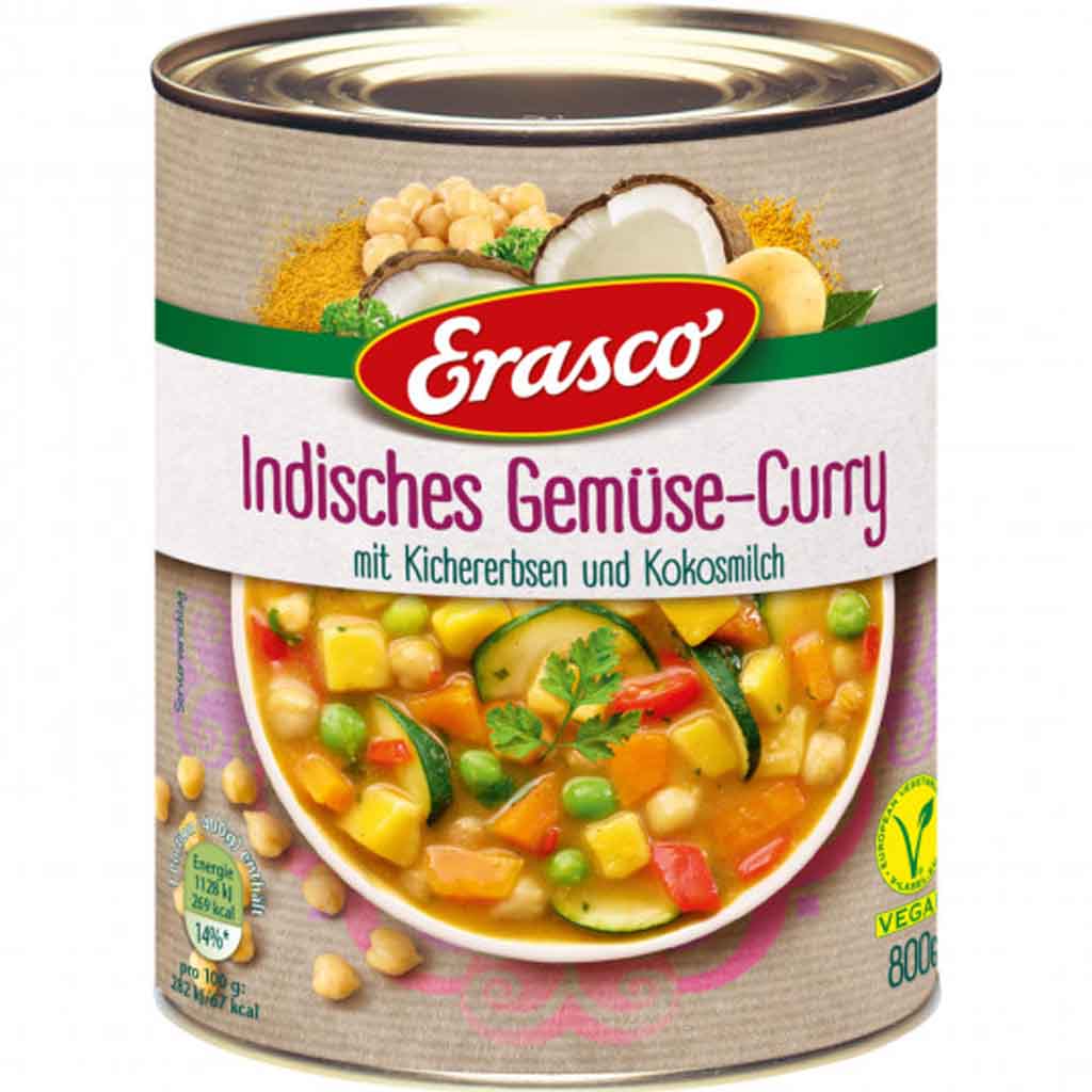 Erasco Eintopf Indisches Gemüse-Curry 800g MHD:30.12.26