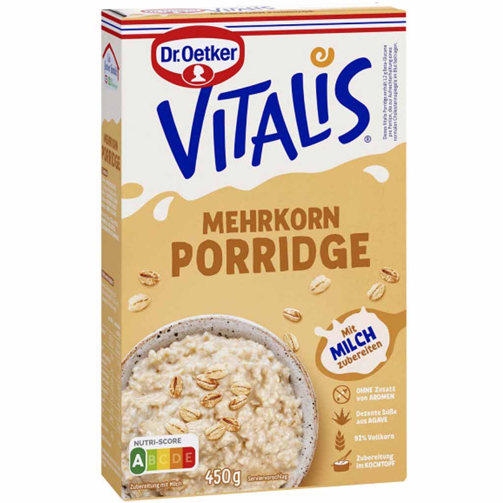 Dr.Oetker Vitalis Porridge Mehrkorn 450g MHD:30.9.24