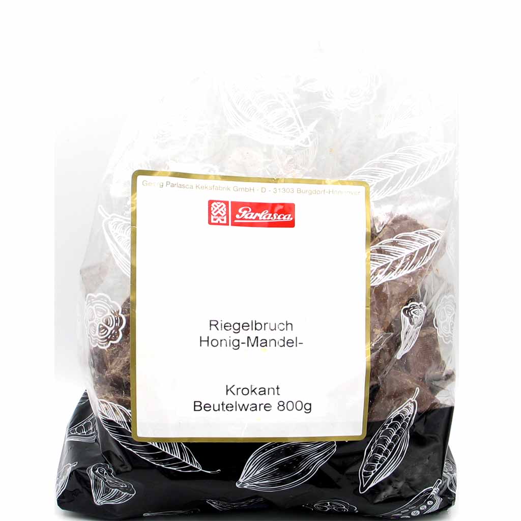 Parlasca Schokoladenbruch Vollmilch Honig Mandel Krokant 800g MHD:30.4.21