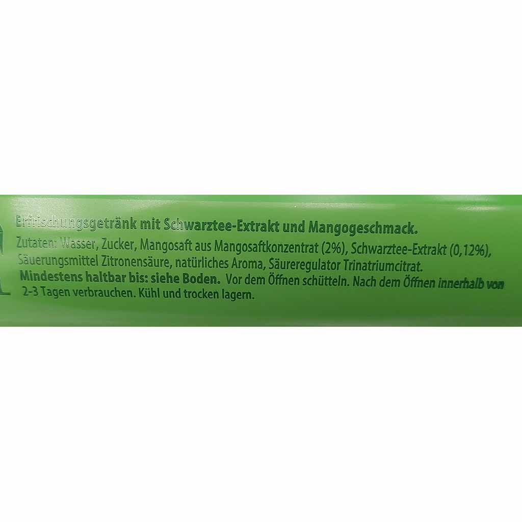 DirTea Juicy Mango Erfrischungsgetränk DOSE 0,5L 4250616677462  Zutaten