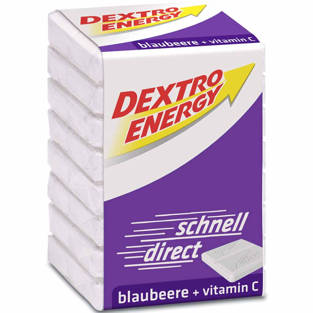 18x Dextro Energy Würfel Blaubeere+Vitamin C á 46g=828g MHD:30.6.25