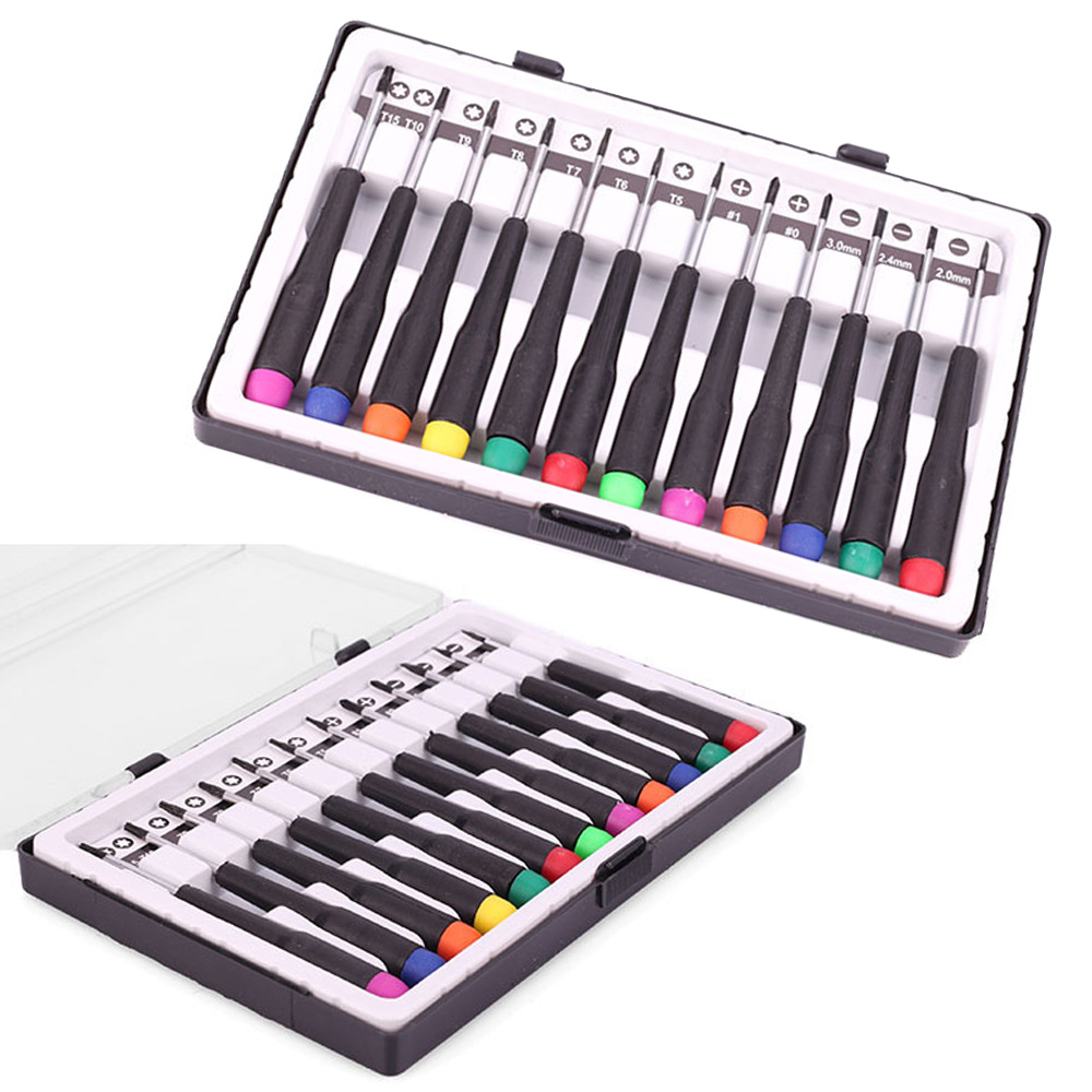 Präzisions-Torx-Schraubendreher 12 Stück + Schraubendreherkoffer