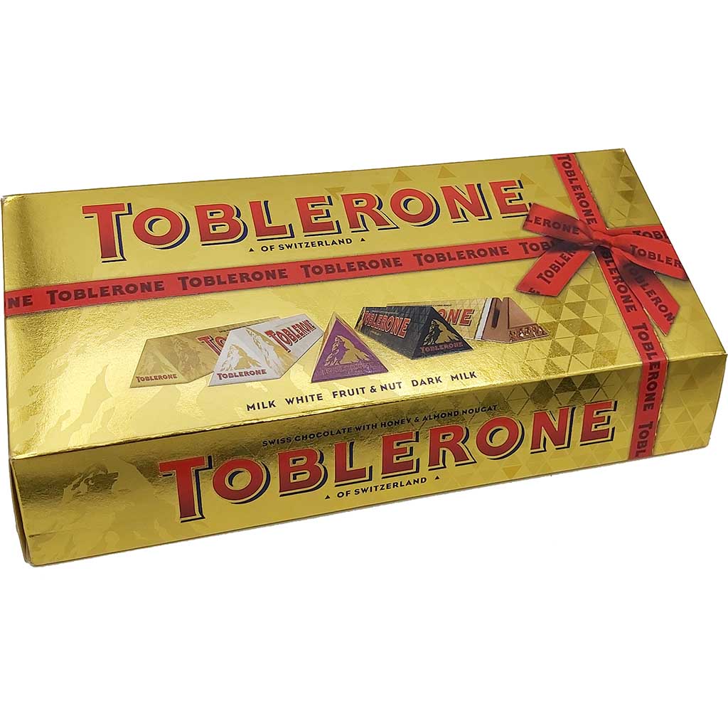 Toblerone 4-Sorten Mix Geschenkverpackung 500g MHD:21.11.21
