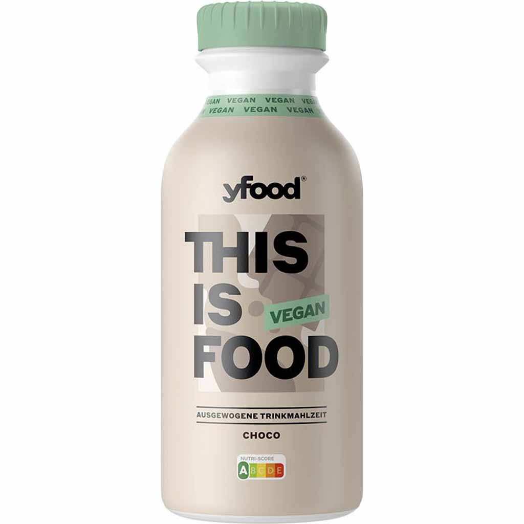 yFood Trinkmahlzeit Vegan Choco 6x500ml=3L MHD:18.8.23