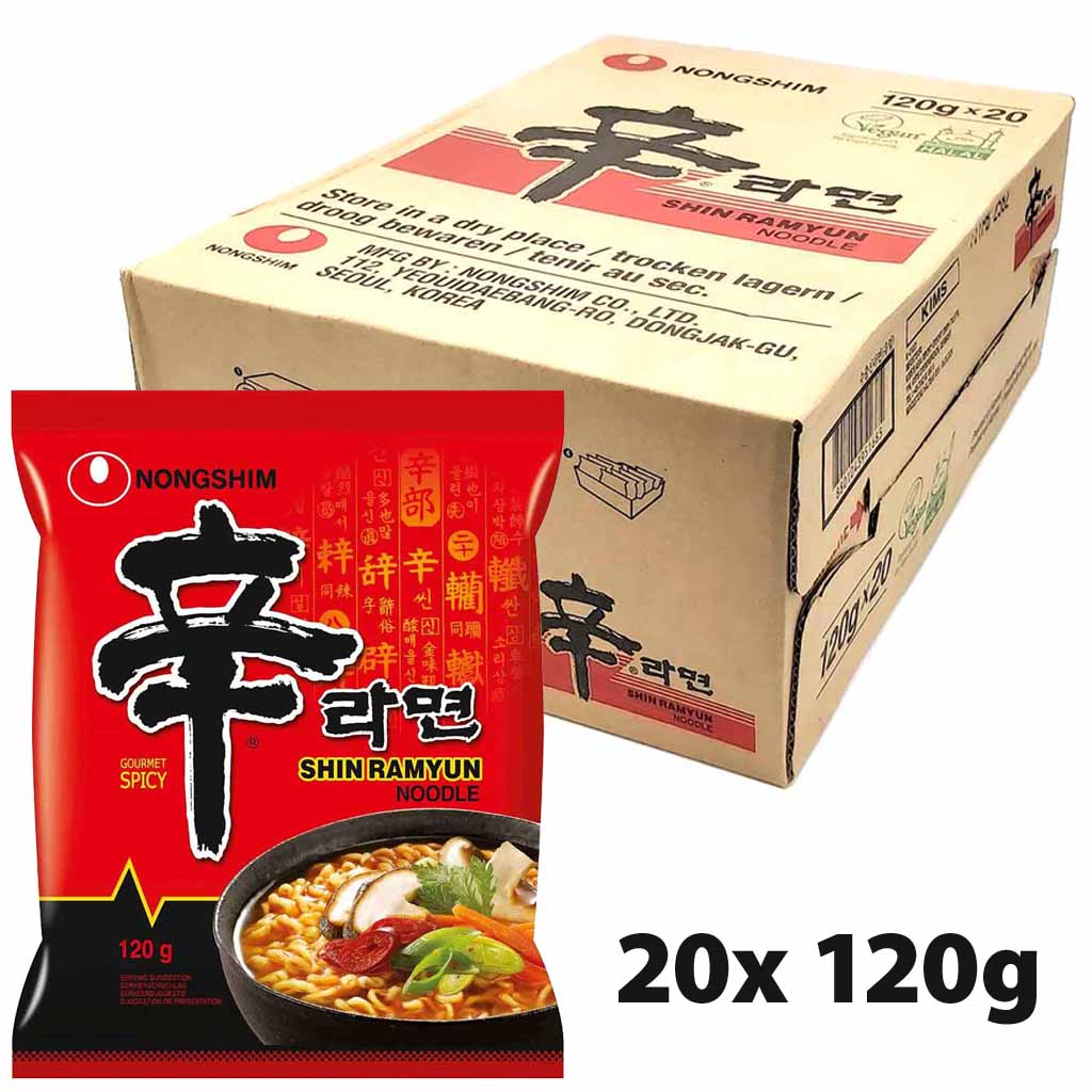 Nongshim-Shin-Ramyun-Ramen-Nudeln-vegan-20x120g-Instantnudelgericht_front