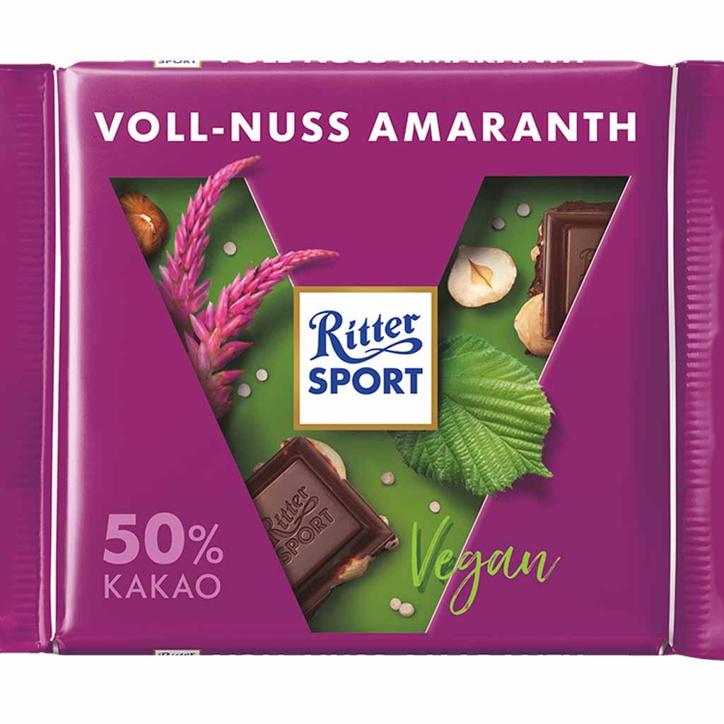 Ritter Sport Tafelschokolade Voll-Nuss Amaranth 100g MHD:2.4.23