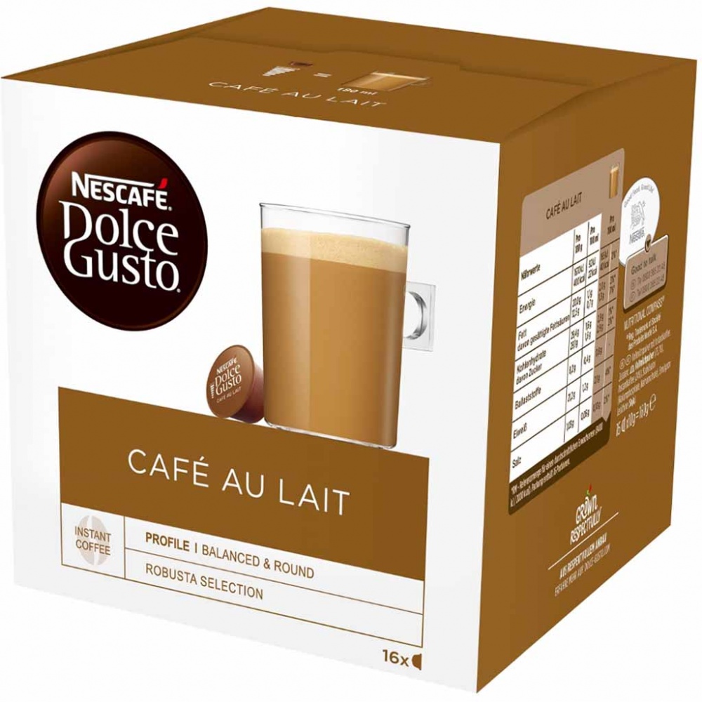 Nescafe Dolce Gusto Kapseln Cafe au Lait 16 Tassen 160g MHD:31.5.24