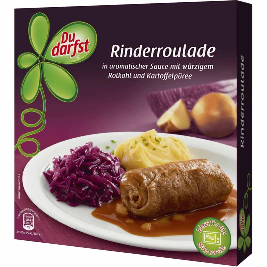 Du darfst Fertiggericht Rinderroulade 400g MHD:14.10.25