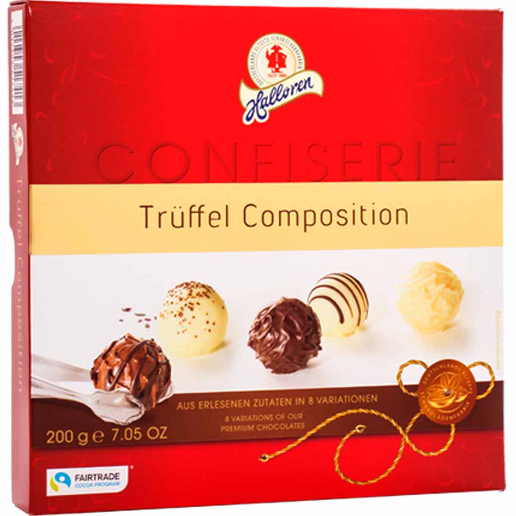 Halloren Confiserie Trüffel Composition 200g MHD:3.5.23