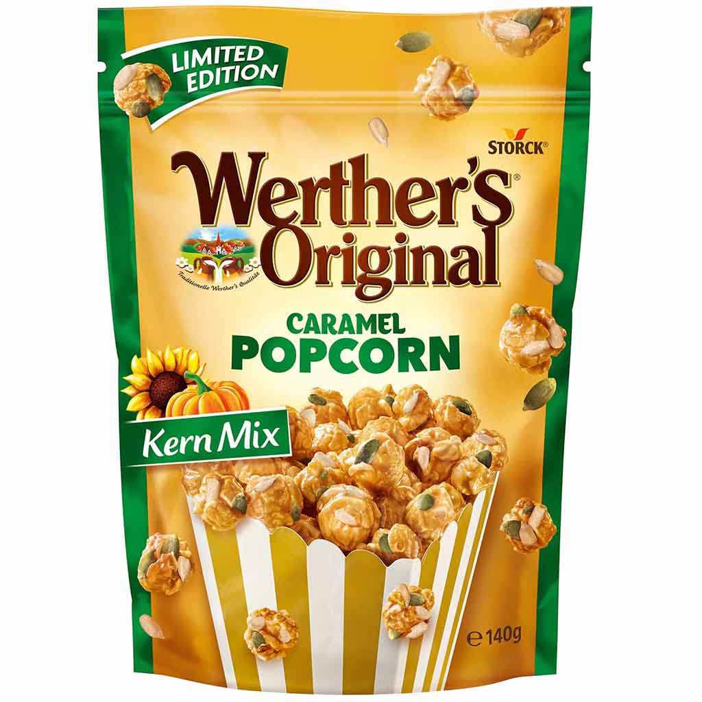 Werthers Original Caramel Popcorn Kern Mix 140g MHD:30.8.22