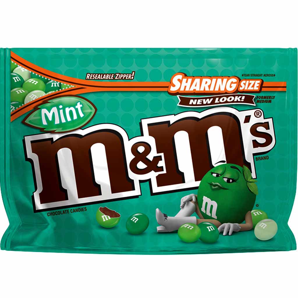 M&Ms USA Dark Chocolate Mint Candies 272.2g MHD:30.4.22