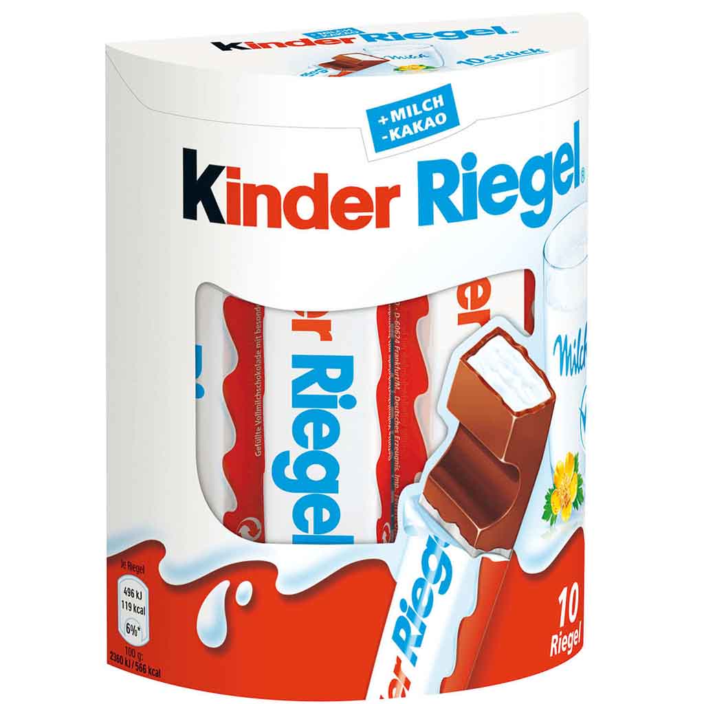 Kinder Riegel 10x21g=210g MHD:22.1.25