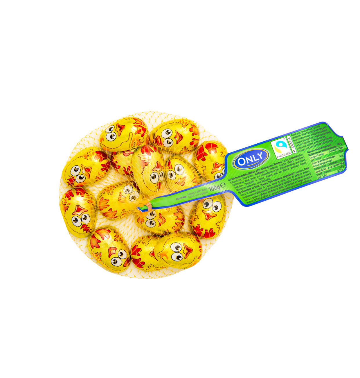 Only Oster Milchschokolade goldene Küken 100g MHD:30.11.25