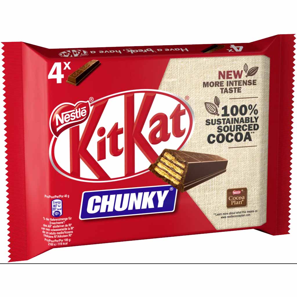 KitKat Chunky Classic 4x40g=160g MHD:28.2.25