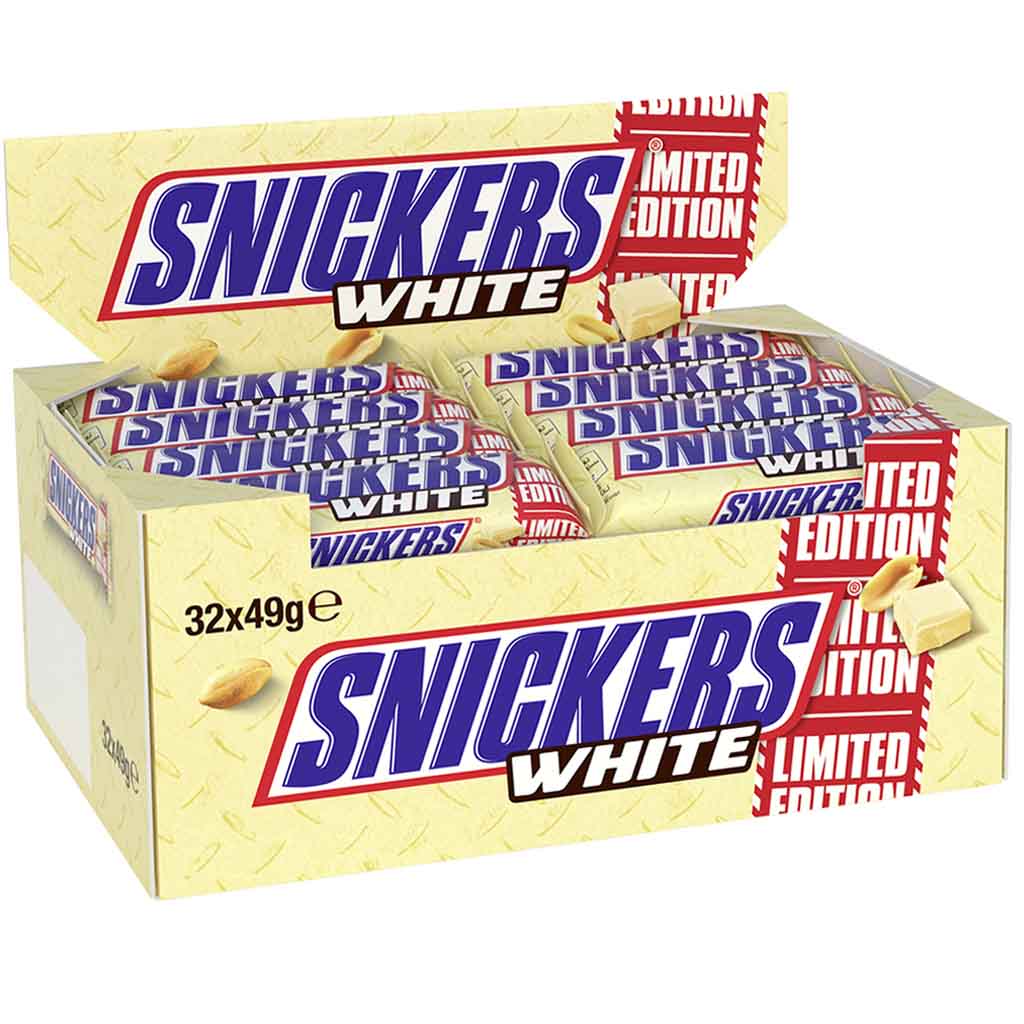 Snickers White Schokoriegel 32 x 49g 1568g 32er Display