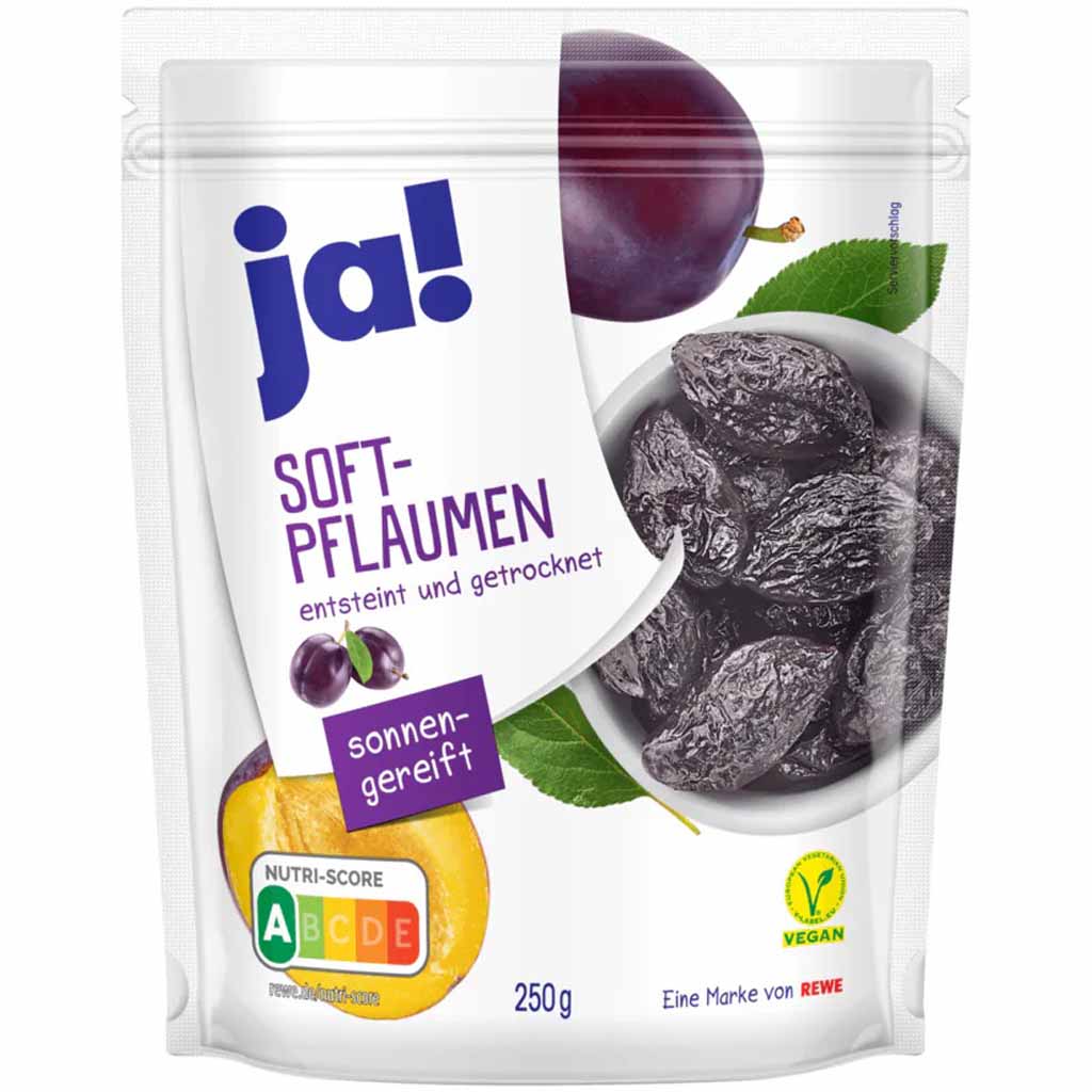 ja! Soft Pflaumen 250g MHD:30.4.25