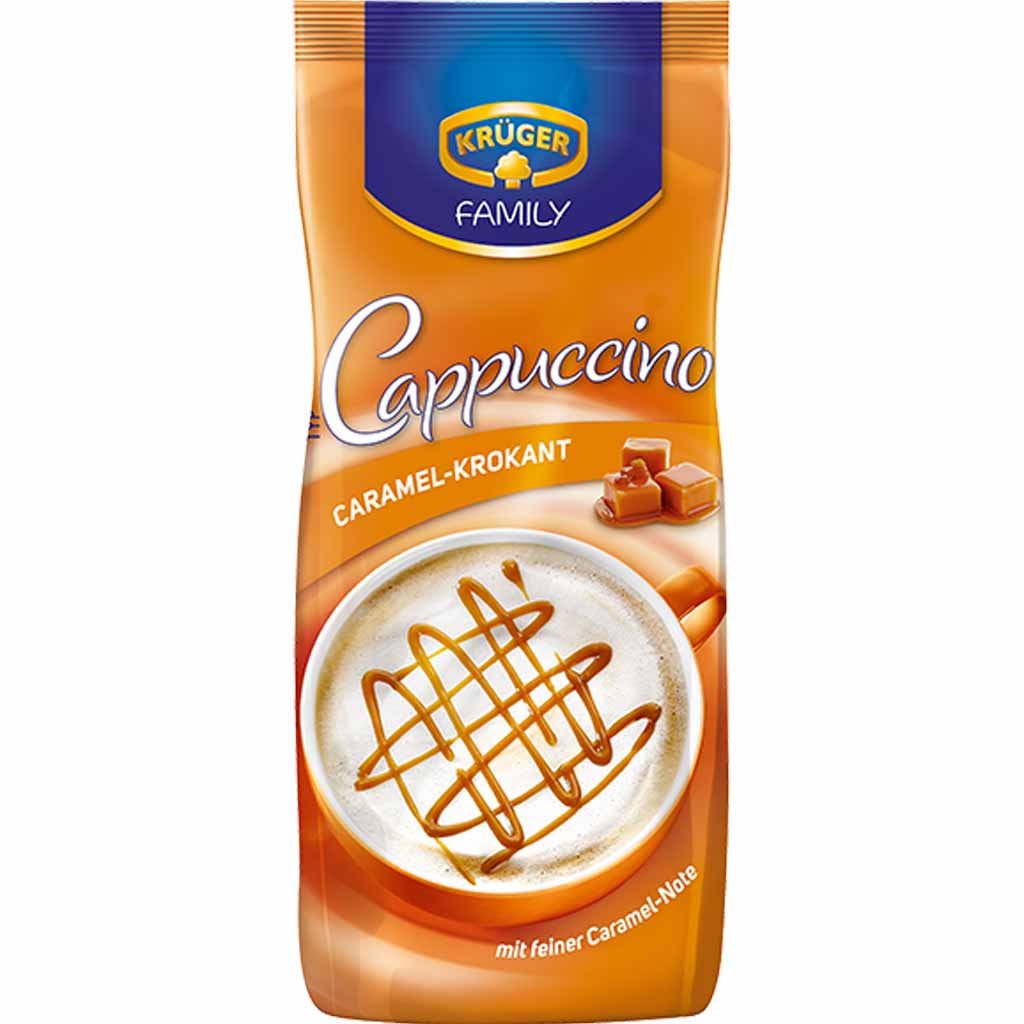 Krüger Family Cappuccino Caramel-Krokant 500g MHD:30.12.25