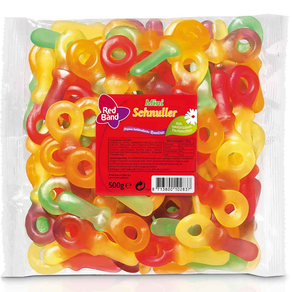 Red Band Fruchtgummi Schnuller Mini 500g MHD:3.12.25