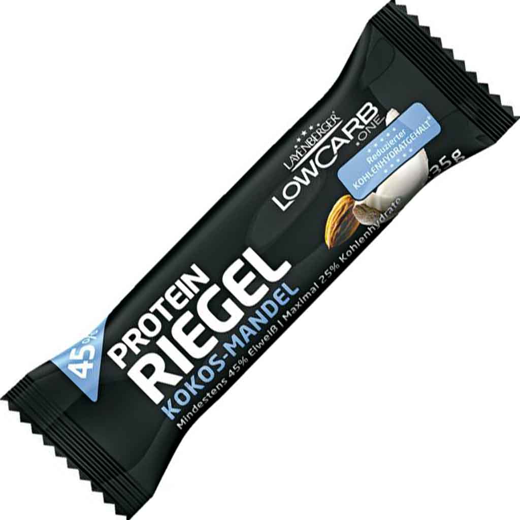 18x Layenberger LowCarb.one Protein Riegel Kokos-Mandel á 35g=630g MHD:30.11.24