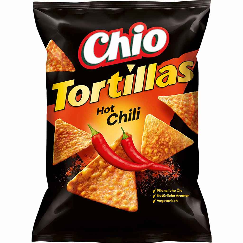 Chio Tortillas Hot Chili 110g MHD:30.9.24
